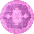 thumbnail image 1 of Ahgly Company Indoor Round Persian Pink Traditional Area Rugs, 6' Round, 1 of 4