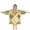 Sunflower Checkered Pattern, variant on Sunflower Checkered Pattern Blanket Hoodies for Kids 6-13YR Oversize Wearable Blanket Hoodies for Boys Girls Teens