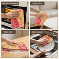 thumbnail image 6 of 2 Pcs Funny Kitchen Towels,Orange Floral and Petal Pattern Microfiber Dish Towels,Kitchen Tea Towels,Kitchen Towel Set (18" X 26"), 6 of 7