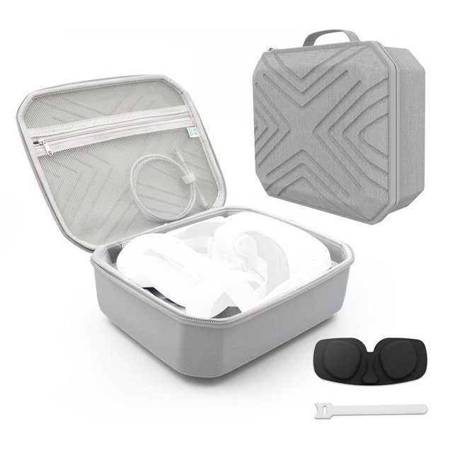 Transporte Accesorios De Viaje Estuches Para Gafas Vr De Doble Cremallera Estuches Gruesos Ligeros A La Moda Con Asas Bolsa De Almacenamiento sonducket HA039416-02