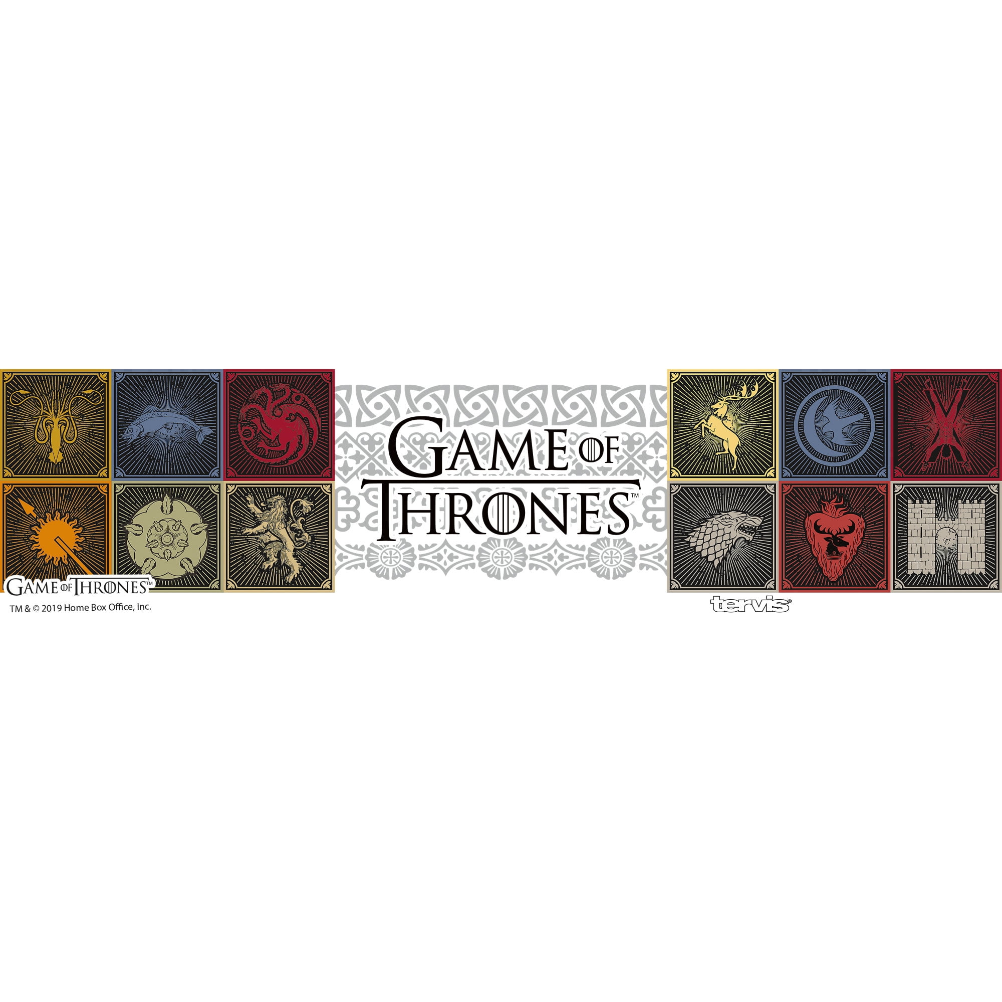Tervis Triple Walled Game of Thrones™ Insulated Tumbler Cup Keeps Drinks Cold & Hot, 12oz - Stainless Steel, House Sigils