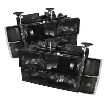 Xtune Crown Victoria 98-11 Crystal Headlights w/ Corner Lights Set Smoked HD-JH-CRVI98-SET-SM main image 0