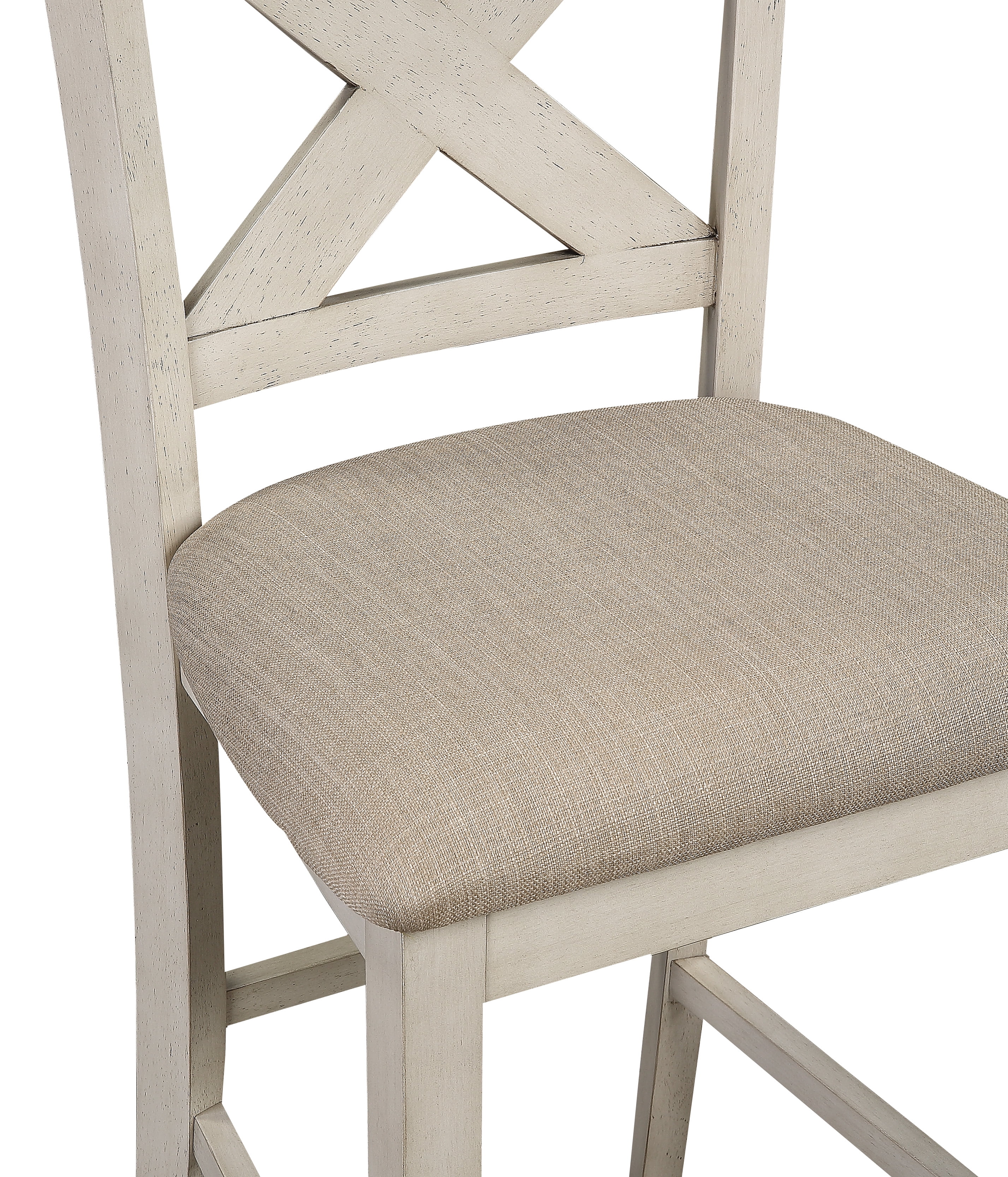 OSP Home Furnishings Century Dining Set with Table and 4 Stool in