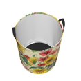 thumbnail image 3 of Daiia Sunflower Cornflower Poppy Round Laundry Basket with Handles Thickened Waterproof Circular hamper,Dirty Clothes Storage Basket for Bedroom,Bathroom,College Dorm-Medium, 3 of 8