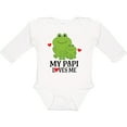 thumbnail image 3 of Inktastic My Papi Loves Me Grandson Frog Boys Long Sleeve Baby Bodysuit, 3 of 5