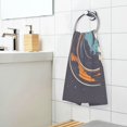 thumbnail image 3 of Yayeee 100% Cotton Hand Towels for Bathroom 16" x 28" Soft Absorbent Kitchen Towel, Black Astronaut Record, 3 of 7