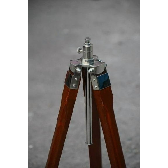 Vintage Look Floor Standing Wooden Tripod for Spot Light For Home Office Décor