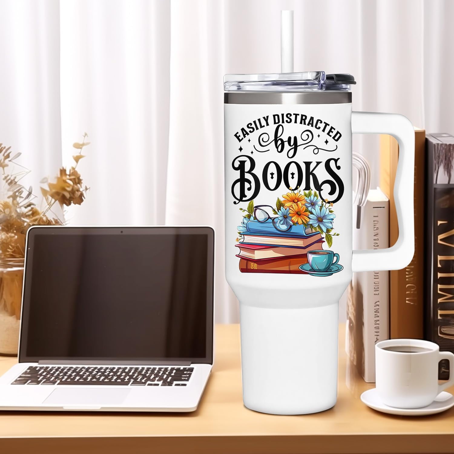 Gifts For Book Lovers - Mothers Day Gifts For Book Readers - Book Lovers Birthday Gift - Christmas Gifts For Bookworm - Bookish Gifts, Book Club Gifts, Books For Women - 40Oz Tumbler With Handle