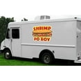 thumbnail image 2 of Shrimp PO BOY 8" Concession Decal Sign cart Trailer Stand Sticker Equipment, 2 of 2