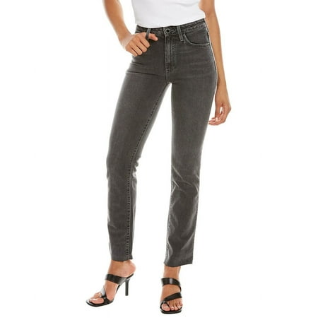 LE JEAN womens Lara Moonlight Wash High-Rise Slim Jean, 24, Black