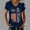 Navy, variant on Women's 250 Years America Anniversary 250th Independence Day Vintage V-neck T-shirt Gray XXL