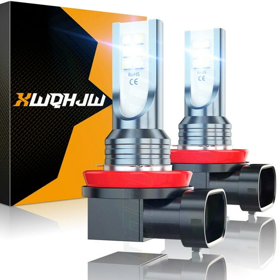 2-Sides H11 LED Headlight Kit Low Bulbs 6000K White For Honda Accord 2013-2017