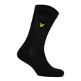 thumbnail image 2 of LYLE&SCOTT Calcetines de tenis para hombre, paquete de 5 - Camdyn Core Socks, mezcla de algodón, lisos Negro 40-46, 2 of 3