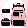 thumbnail image 4 of Fgnfyis School Backpack with Lunch and Pencil Three Piece Bundle Kids Backpack for School Pink, 4 of 5