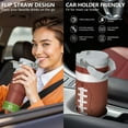 thumbnail image 6 of 1pc football 30oz Tumbler with Straw & Handle - Insulated Stainless Steel Cup | Holiday Gift for Man Women (Christmas, Valentine's, Birthday), 6 of 7