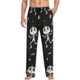 thumbnail image 4 of GZHJMY Halloween Cute Skeleton Pajama Pants For Men, Men's Separate Bottoms, Small, Lounge Pants with Pockets, Christmas New Year Birthday Gifts, Small, Christmas New Year Birthday Gifts, Small, 4 of 7