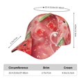 thumbnail image 2 of Fotbe Refreshing Watermelon Slices Gorro Clásico de Béisbol, Gorra Ajustable con Broche Snapback, Gorro de Exterior de Algodón Suave, 2 of 6