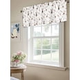 thumbnail image 6 of Easter Polka Dot Bunny Valances for Windows, Rod Pocket Kitchen Valance Curtains - Soft & Washable Small Window Treatment for Living Room,&nbsp;Bathroom, Spring Carrot Leaves, 54x18inch, 6 of 9
