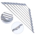 thumbnail image 4 of Lohuatrd Triangle Roll-Up Dish Drying Rack Foldable Stainless Steel Over Sink Organizer Space Saving Kitchen Sink Corner Drainer Storage Shelf Holder, 4 of 8