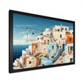 thumbnail image 2 of Designart "Multicolored Santorini, Greece III" Cityscapes Framed Wall Art Decor - Industrial Multicolor Santorini Living Room Framed Canvas Art, 2 of 6