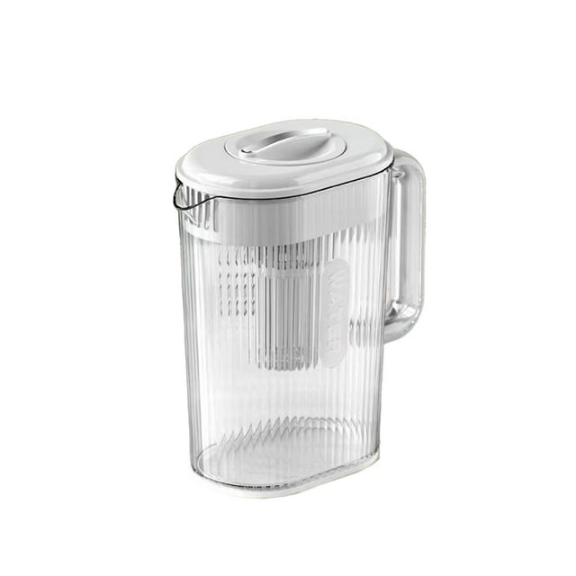 Dvruxg Glass Cold Water Kettle, Built-in Filter Water Pot, Large Capacity Hydration Kettle, Ergonomic Cold Water Cup