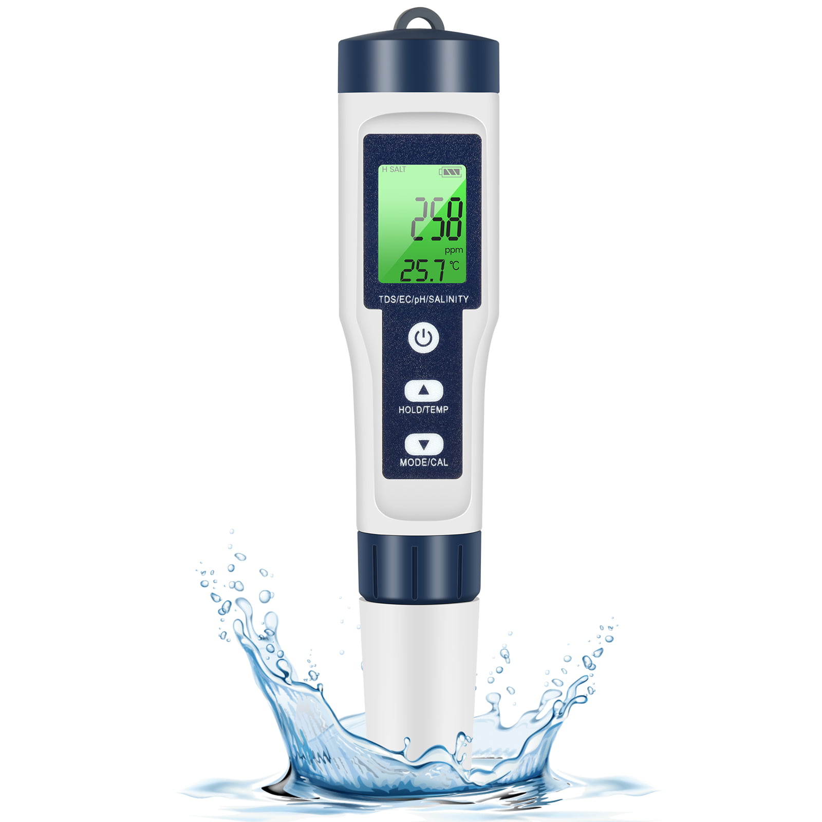 Medidor Digital de calidad del Agua 5 en 1 PH TDS EC • GoStore