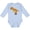 AE-Light Blue, variant on Inktastic Roaring T-Rex Boys or Girls Long Sleeve Baby Bodysuit