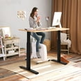 thumbnail image 3 of Costway Electric Stand Up Desk Frame Single Motor Height Adjustable w/ Controller Black, 3 of 10