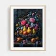 thumbnail image 2 of Abundant Harvest: A Still Life of Fruits and Flowers - Painting Floral Fruit Kitchen Decor Botanical Flowers Unframed Wall Art Print 12 x 16 inches, 2 of 4