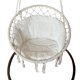 thumbnail image 2 of Cojín para asiento de columpio, hamaca mecedora para jardín, almohadillas para cuna, colgante de lágrima de mimbre Blanco 60x60x45cm Zulema cojín del asiento, 2 of 8