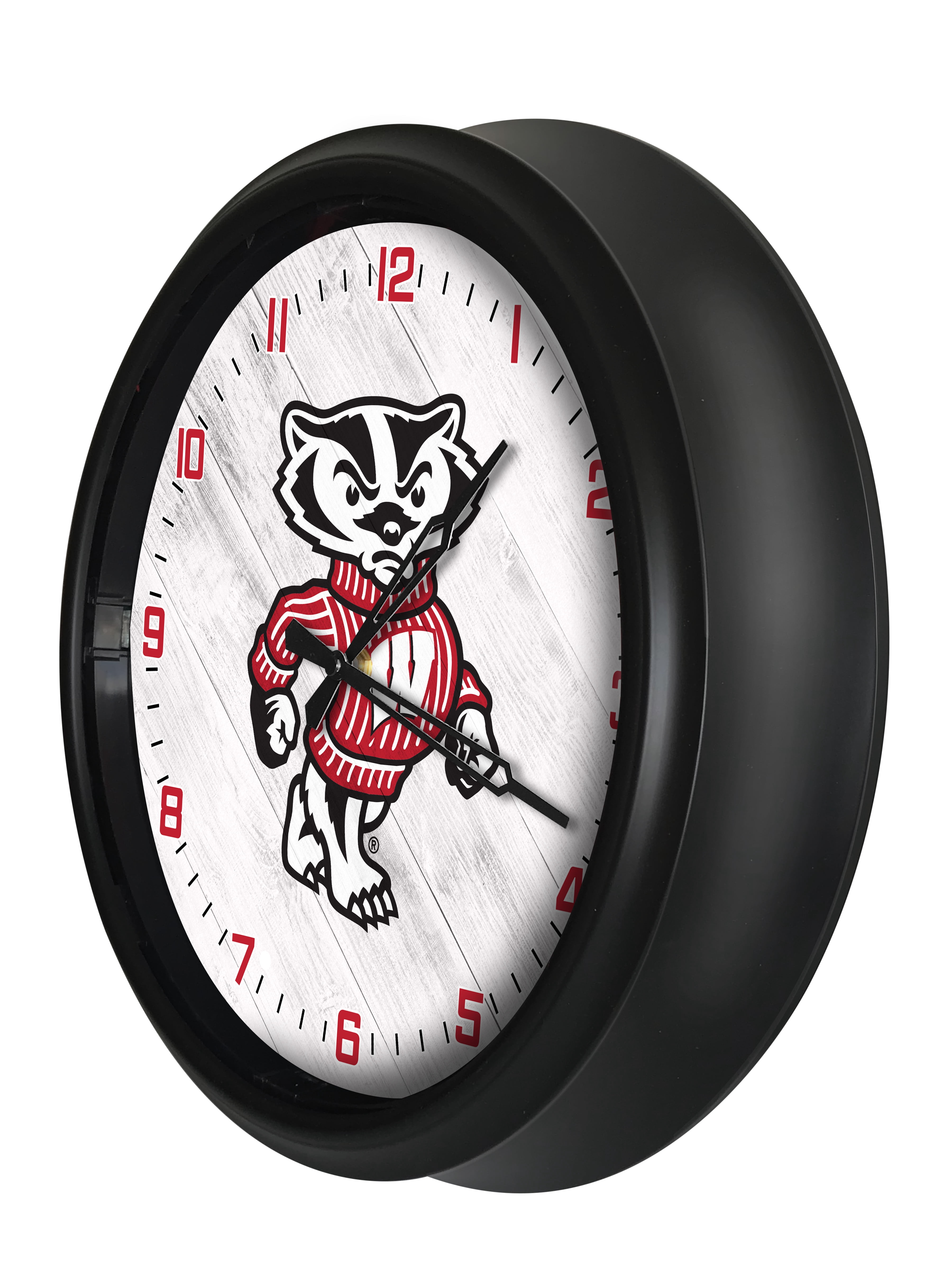University of Wisconsin (Badger) Indoor/Outdoor LED Wall Clock
