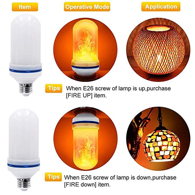 Bombilla de luz de llama, luz LED con efecto de llama, bombillas de llama, luz LED con estándares líderes en la industria
