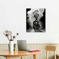thumbnail image 2 of Nawypu  Canvas Wall Art Black and White Abstract Steam Train, Framed Artwork Picture Home Decor for Living Room, 2 of 4