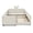 Beige, variant on T-Joy Cute Kids Bed with Rail and Pocket, Boucle Wooden Platform Bed with Rabbit Ear, Twin Size, Yellow