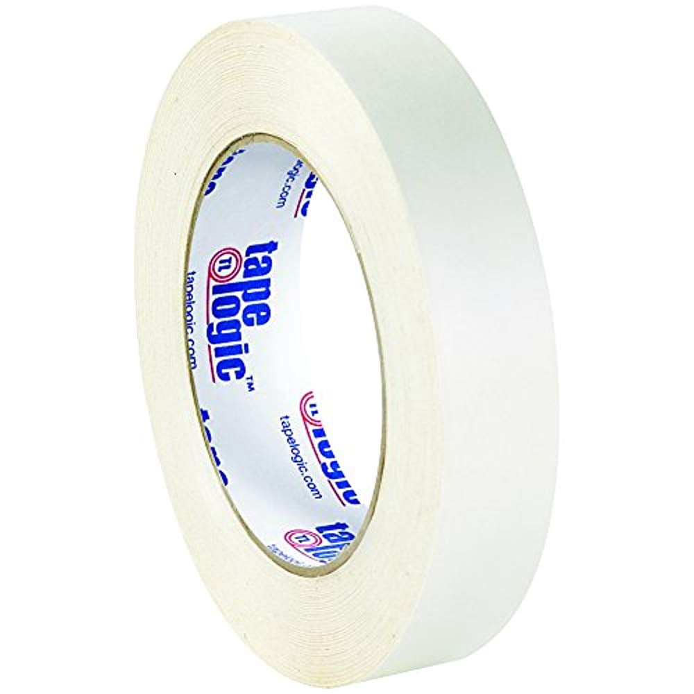 Tape Logic Tlt9854602Pk Double Sided Film Tape, 3.5 Mil, 1" X 60 Yds, White, 2/Pack
