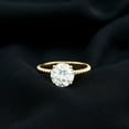 thumbnail image 3 of Rosec Jewels Lab Created Diamond Solitaire Engagement Ring 2 Carat - Circle Ring 8 mm - Ef-Vs Quality Certified, 18K Yellow Gold, US 5.00, 3 of 8