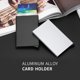 thumbnail image 2 of Monedero Tarjetero Aleación de aluminio Estuche para tarjetas Protector RFID Bloqueo, 2 of 8