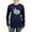 Navy, variant on CafePress - Shark Birthday Long Sleeve T Shirt - Women's Long Sleeve Graphic Tee Casual Fit