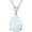 Style 1, variant on Soulmeet 925 Sterling Silver Dainty Oval/Marquise/Drop/Pear/Rhombus Opal Simple Pendant Necklace for Women, Fashion Necklace for Women Mother - Endless Love, Birthday Gift, with 18+2inch