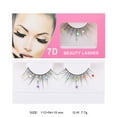 thumbnail image 6 of 1 Pair Artificial Sequined False Eyelashes Extension Fake Eyelashes Set For Halloween Party Cosplay, 6 of 9
