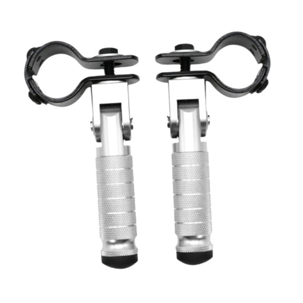 Estriberas de aleación de aluminio Strade Fareast Limited para motocicletas 30-35 mm Plata