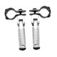 thumbnail image 1 of Estriberas de aleación de aluminio Strade Fareast Limited para motocicletas 30-35 mm Plata, 1 of 8