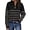 Greyapricot-black, variant on Women's Quarter Zip Striped Oversized Sweater 2025 Mock Turtleneck Fall Fashion Outfit