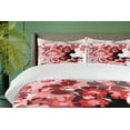 thumbnail image 4 of Ambesonne Femimine Duvet Cover Sets, Flower Girl Long Hair, 2-King, Black Pink and Red, 4 of 7