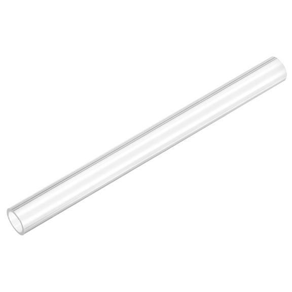 Uxcell Rigid Round Clear Tubing 10mm(3/8") ID x 13mm(1/2") OD x 0.5Ft(150mm) Length Plastic Tube