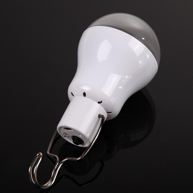 Lámpara de bombilla LED de energía solar portátil Lámpara de pesca de tienda de campaña de iluminación exterior