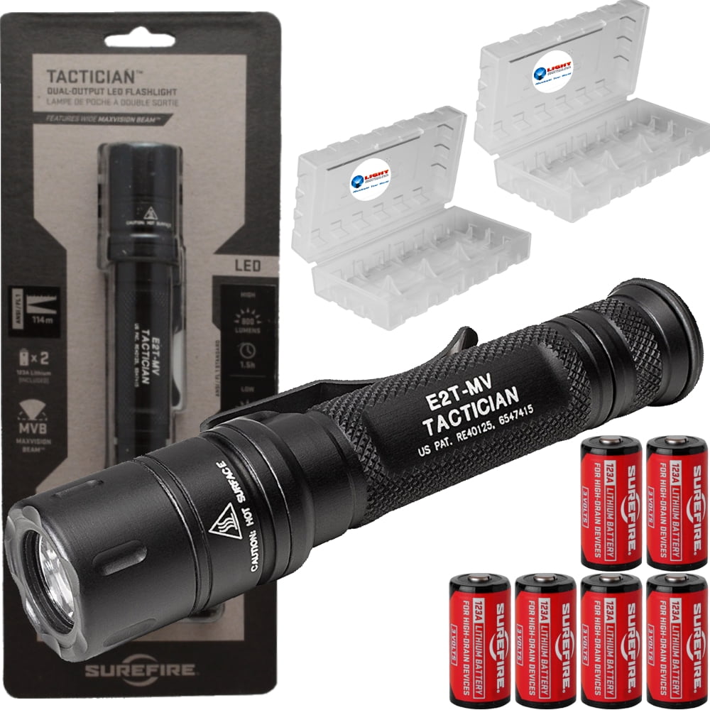 SureFire - Tactician MaxVision LED Flashlight E2T-MV w/ 6x CR123
