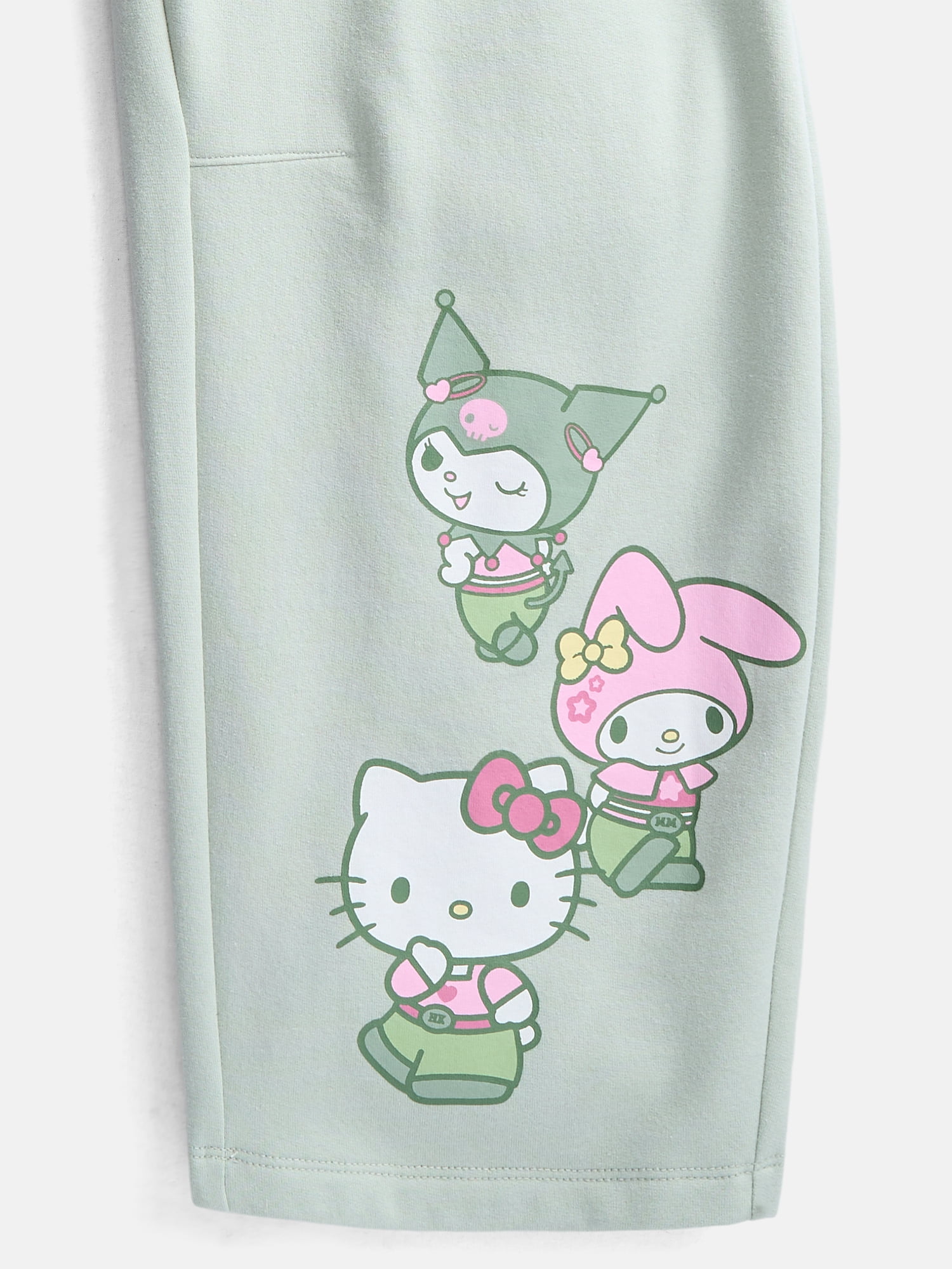 Hello Kitty and Friends Girls Graphic Barrel Fleece Pants, Sizes 4-16