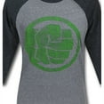 thumbnail image 3 of Hulk Fist Bump Men's Baseball T-Shirt-2XLarge, 3 of 4