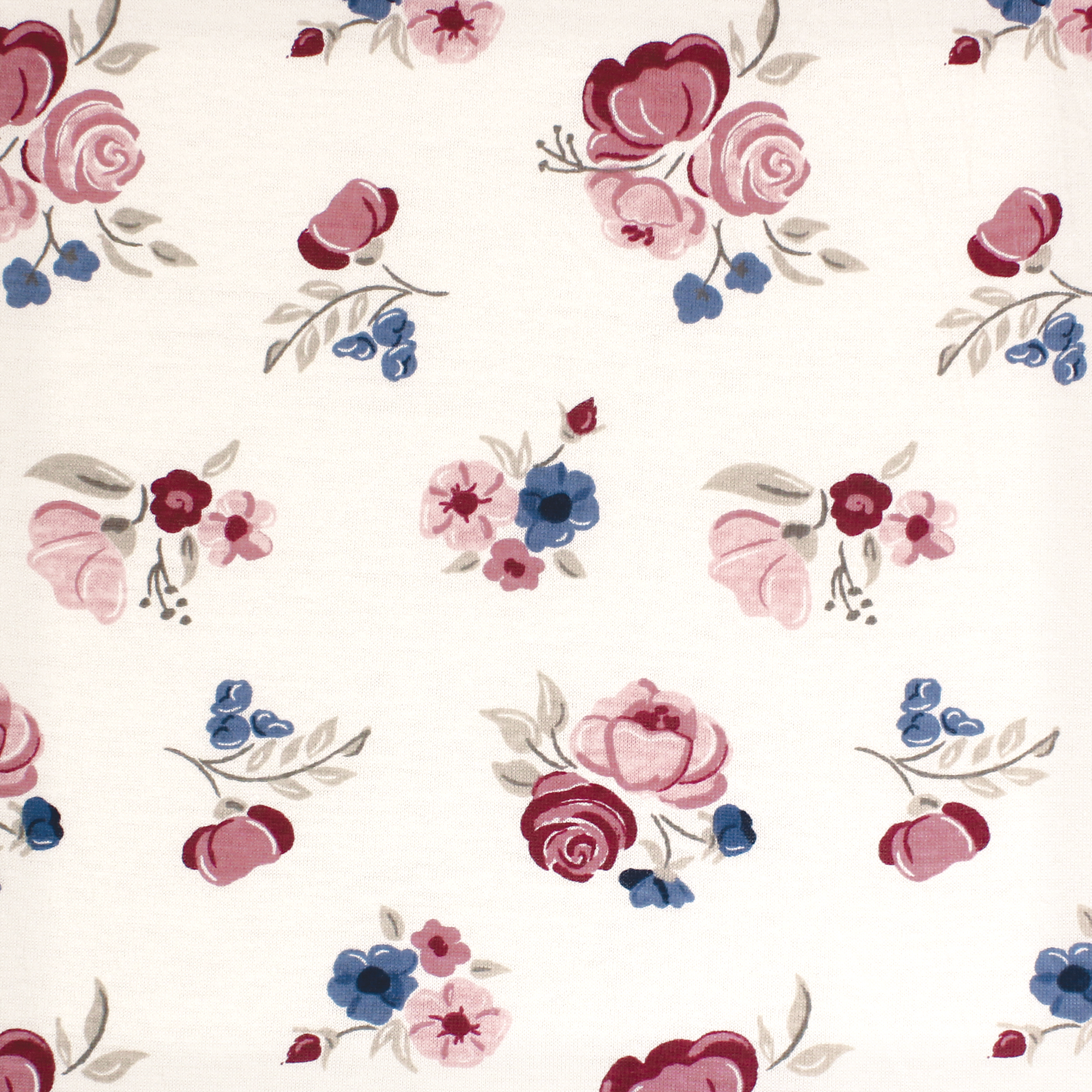 Hudson Baby Infant Girl Cotton Fitted Crib Sheet, Dusty Rose Floral, One Size